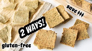 Vegan Keto Crackers MADE EASY with leftover ingredients!  // The Tofu Pulp Diaries Ep 2