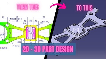 CATIA Design for Beginners Exercise 12 I Catia v5 tutorial exercise I Part Design I AUTOCAD
