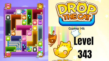 Drop The Cat Level 343 hard level Walkthrough Solution 
