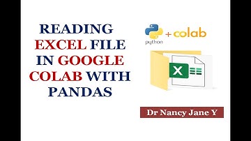 Reading Excel File in Google Colab with PANDAS| Machine Learning| Nancy Jane|#shorts