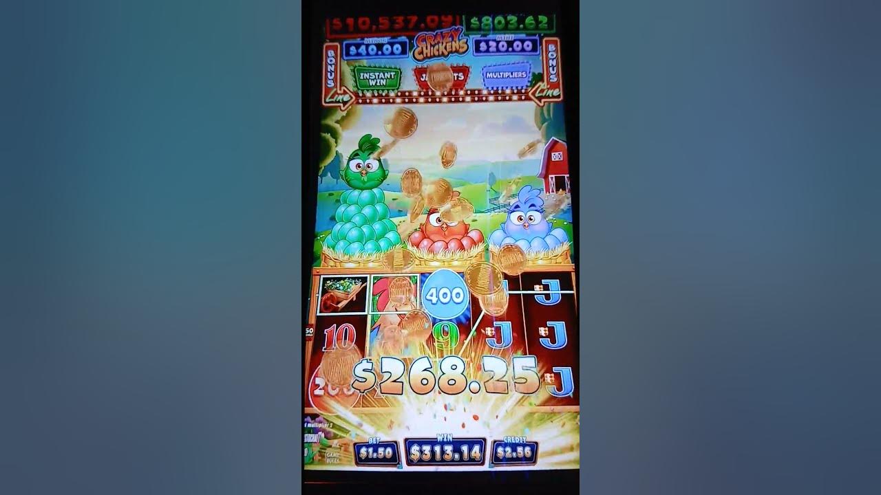 #shorts MASSIVE WINS CRAZY CHICKENS SLOTS #casino GAMES - YouTube