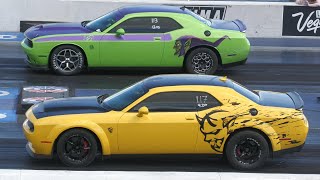 Dodge Demon vs Challenger T\/A - drag racing