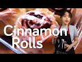 Super soft and plush cinnamon rolls with tangzhong and poolish