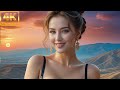 4k ai girl lookbook  stars moon mountain sophias spectacular nighttime view