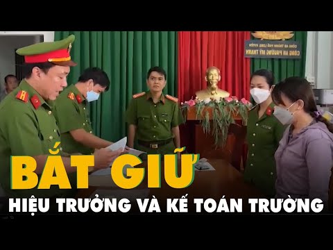 Video Bắt nguyên hiệu trưởng và nguyên kế toán trường tiểu... - youtube