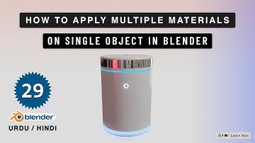 How To Apply Multiple Materials To a Single Object in Blender - Class 29 | Blender Multiple Material