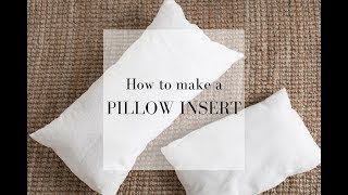 How to Make a Pillow Insert