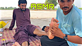 ASMR Leg Massage & Intense Feet Scratching: