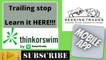 ThinkorSwim Trailing stop