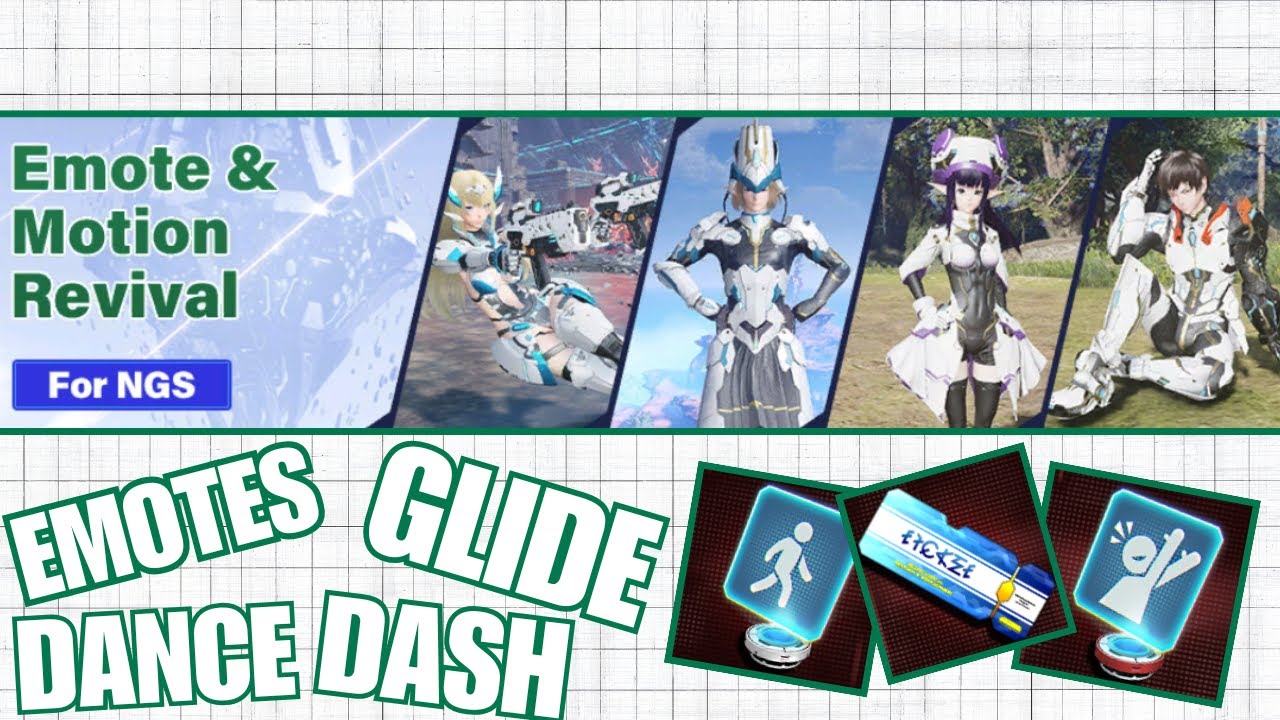 [PSO2:NGS] Emote & Motion Revival Scratch Banner - YouTube