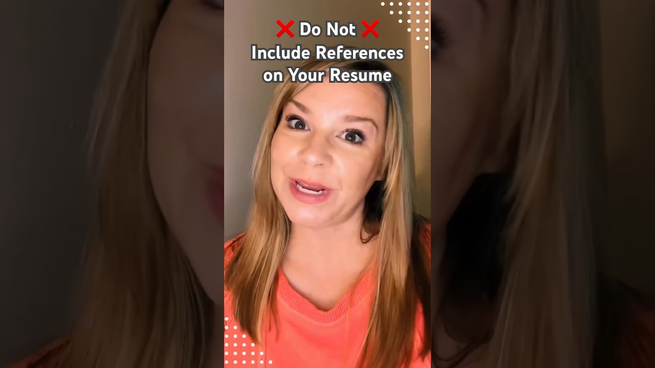 Resume Tip: Do not include references on your resume, here’s why #resumetips #resume #jobtips #jobs