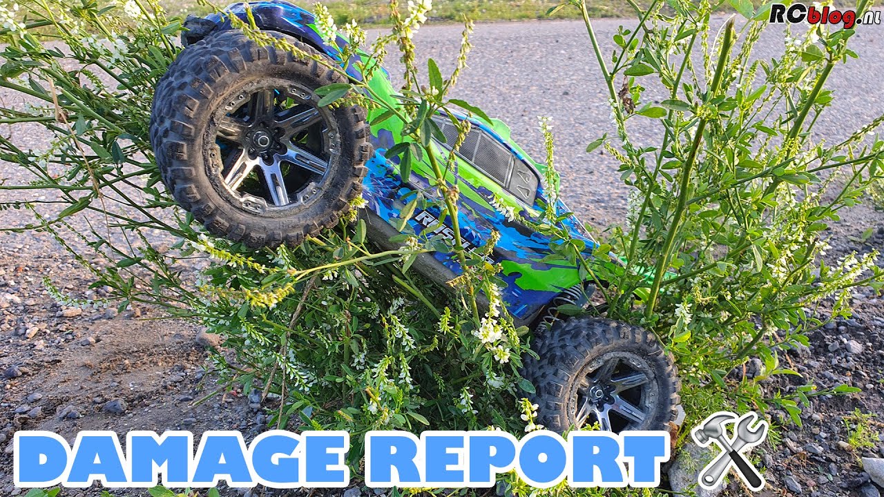 DAMAGE REPORT: Traxxas Rustler 4X4 VXL (NL) 