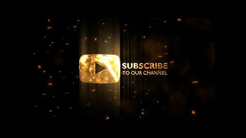free golden Youtube Animated subscribe Button in 2020 new design - youtube editoRs