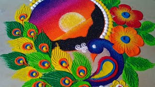 New year rangoli design #rangoli #newyear