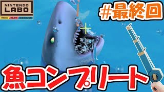 最後の難関が…目指せ!!魚コンプリート!!バラエティキット釣り実況Part4(最終回)【NintendoLabo】