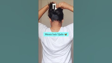 Try messy bun/hack #shorts #hair #youtubeshorts #hairtutorial #hacks #bun #viralvideo #trending #fyp