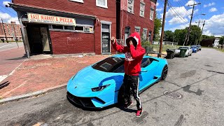 GOT PRESSED AFTER DRIVING LAMBORGHINI IN THE PROJECTS
