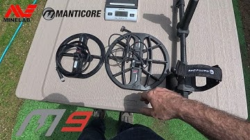 MINELAB MANTICORE M9 COIL - DEPTH & UNMASKING TEST