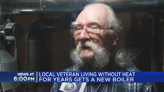 Local veteran living without heat for years gets a new boiler
