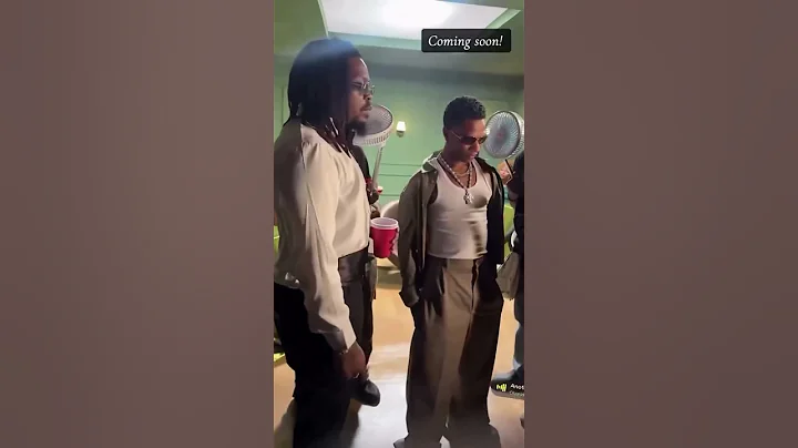 Wizkid and Olamide at the set for their music video. #wizkid #olamide
