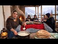 Village Life In The Northern Iran Traditional Ash Doogh Baking Tandoori Bread 