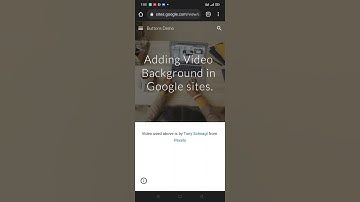 Adding Video Background To Google Sites
