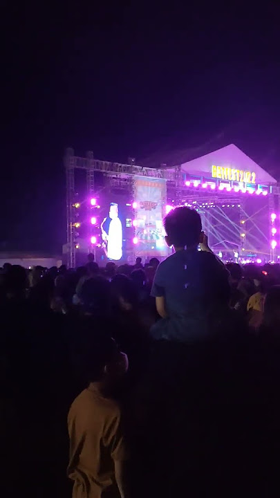 Mahalini tampil di batu licin tanah bumbu Kal-sel  #batfest