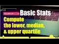 Calculating Lower, Median, & Upper Quartiles | Short Tutorial