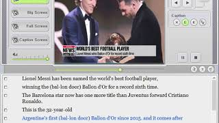 Lionel Messi wins Ballon d'Or for record sixth time (12월 3일뉴스)