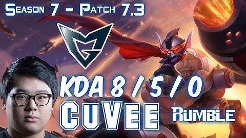 SSG CuVee RUMBLE vs JAYCE Top Lane - Patch 7.3 KR Ranked