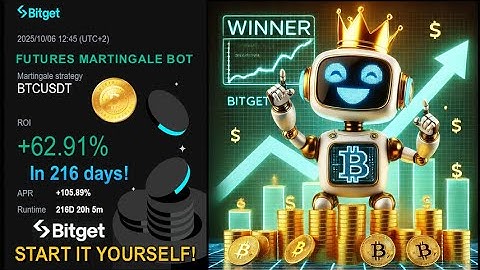 🤖 62.91% PROFIT in 216 days with BITGET Futures Martingale(DCA) BTC trading bots. Start it too!