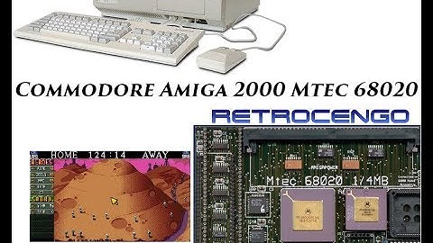 Commodore Amiga 2000 Mtec 68020 6MB Fast ram Supra Ram Dataflyer SCSI HD/CDrom test Retrocengo
