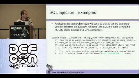 DEFCON 18: Hacking and Protecting Oracle Database Vault 4/4