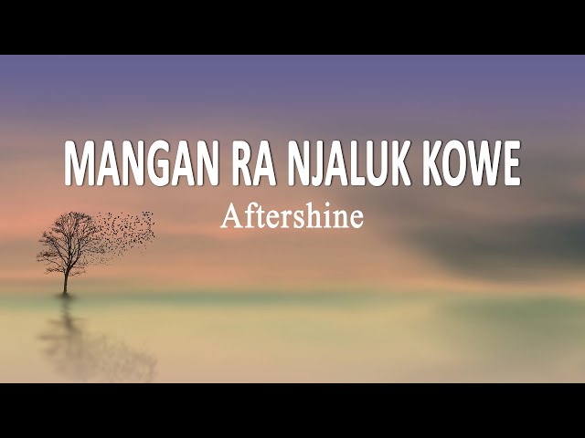 Aftershine - MANGAN RA NJALUK KOWE (Lirik) class=