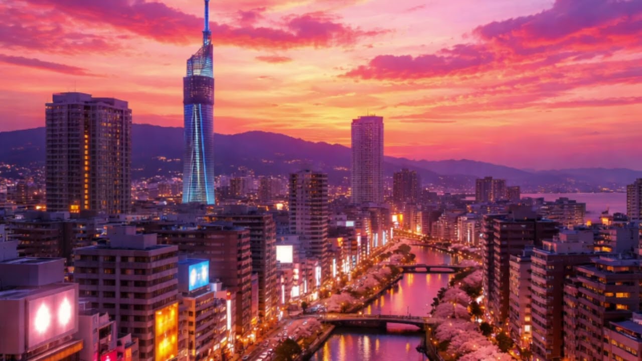 후쿠오카 노을 아래 흐르는 JPOP 🌇 일본 감성 플레이리스트