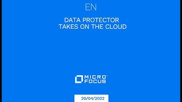 Webinar: Micro Focus Data Protector takes on the Cloud