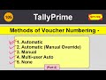 Manual, Automatic (Manual Override), Multi-user Auto | Invoice/Voucher Numbering in Tally Prime #105