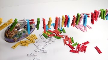 Surprise Easter Egg - Learn Colours with Colored Clothespins | Teach Colors