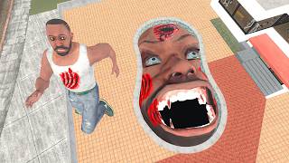 Franklin Found Zombie Franklin Head Swimming pool In Indian Bike Driving 3d screenshot 4