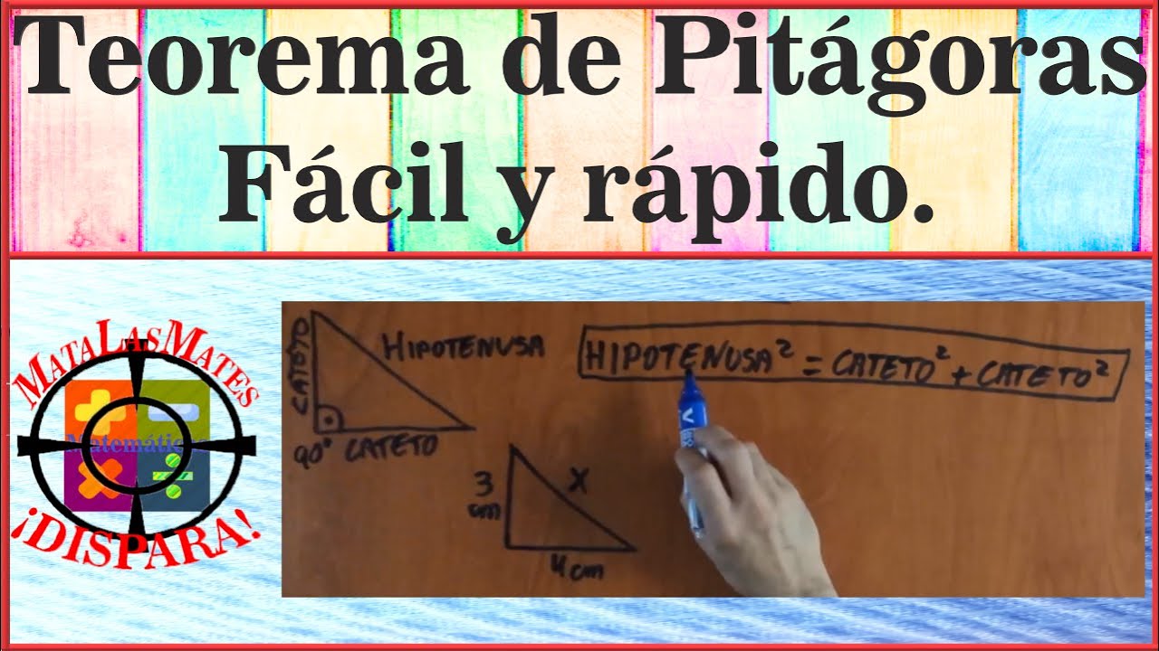 Teorema De Pitágoras Fácil Y Rápido Youtube