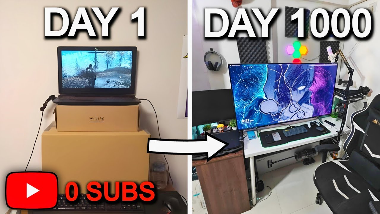 My $10,000 YouTube Gaming Setup Tour & First QNA 🔥 (75K Special) - YouTube