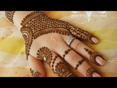 Mehndi design Simple and easy !! jewellery mehandi design !!Samra ...