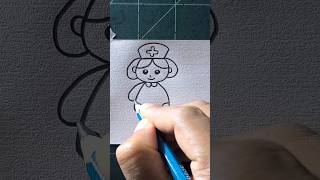 how to draw a nurse