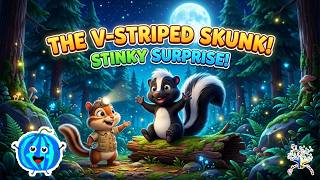 🦨🌬️ The V-Striped Skunk! | Nature's Smelly Scientist! | EduFam ✨