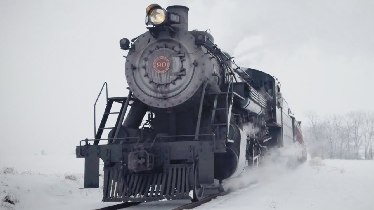 Strasburg Railroad 90: Steam In The Snowy Farmlands {4K}