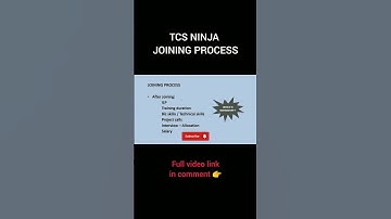 TCS ninja joining process