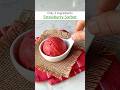 Simplest Ever Strawberry Sorbet - in a Blender - 3 Ingredient  #sorbet #strawberry