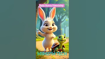 Friendship of Rabbit 🐰 and Tortoise 🐢 Viral Video! #shorts #viral #cute #trending #youtubeshorts