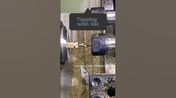 How to process the brass workpiece with turning, drilling, tapping and parting craft by SL-25