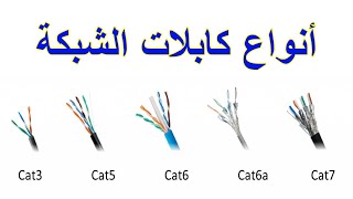 أنواع كابلات الشبكة